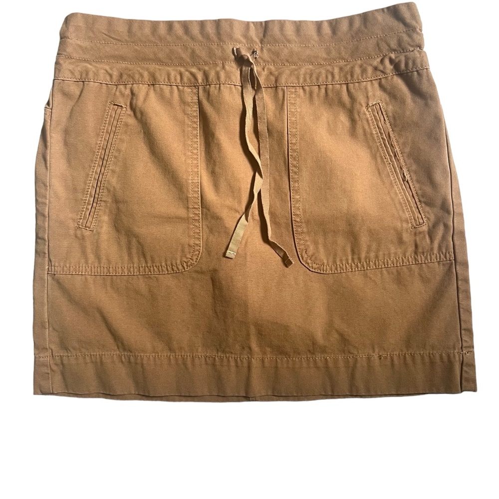 J Crew Cotton Twill Paperbag Military Green Mini Skirt with pockets SZ 00